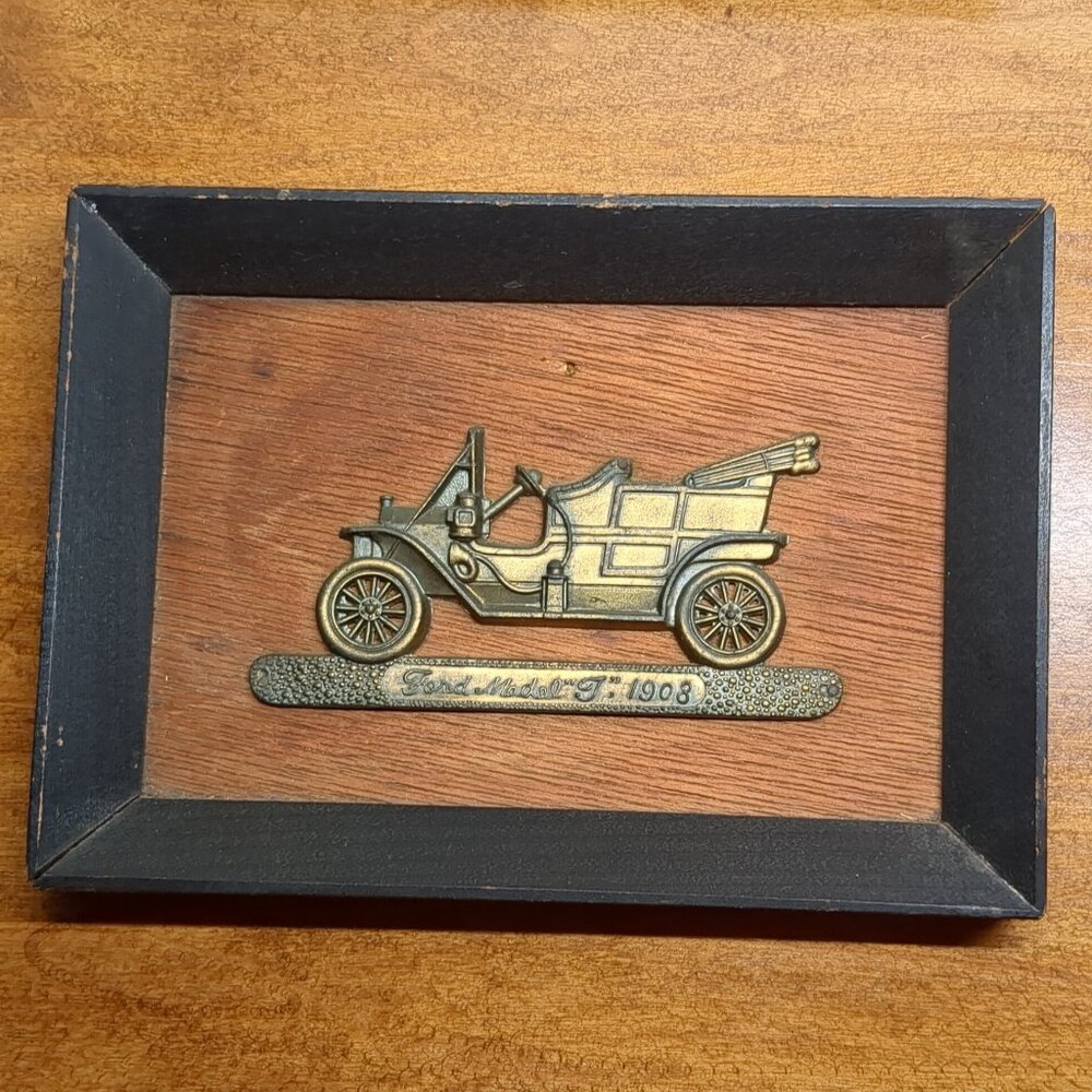 Vintage Brass Car Wall Pictures - Picture 3 of 6